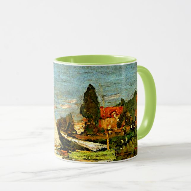 Taza Monet, Regattas en Argenteuil (Anverso derecho)