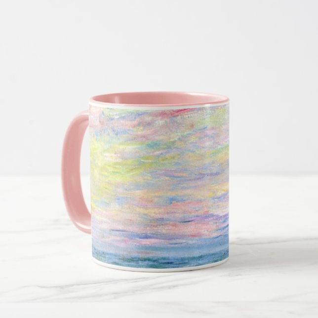 Taza Monet - Sunset en Pourville, arte (Anverso izquierdo)