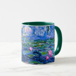 Taza Monet: Water Lilies 1919, pintura famosa<br><div class="desc">Monet: Water Lilies 1919 Impresionismo francés arte tazas de café.</div>