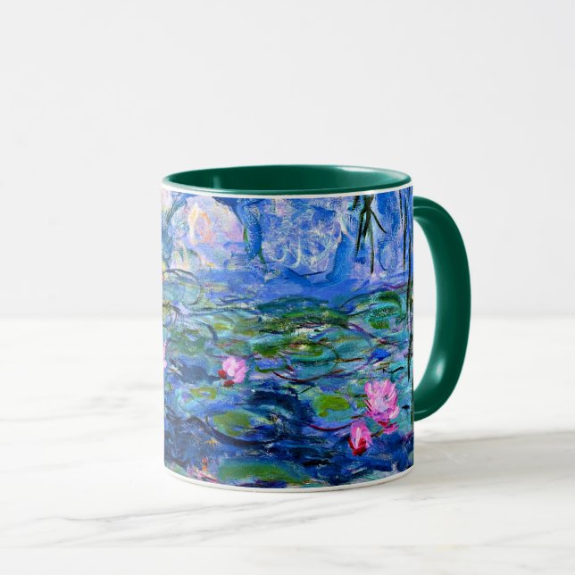 Taza Monet: Water Lilies 1919, pintura famosa (Anverso derecho)