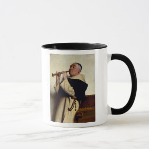 Taza Monje que juega un Clarinet