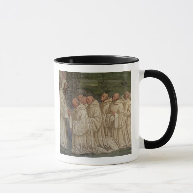 Taza Monjes benedictinos, a partir de la vida de St. (Derecha)