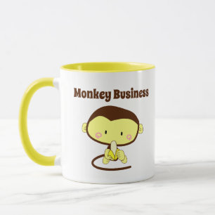 Taza Monkey Business Funny Personalizado Monkey Design