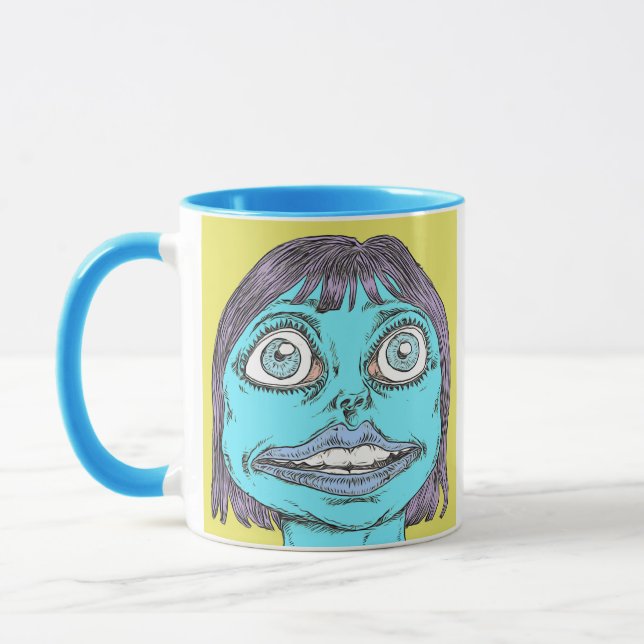Taza Mono asombrado y barato (Izquierda)