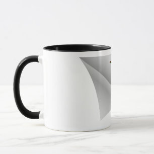 Taza mono con banana bajo el parche