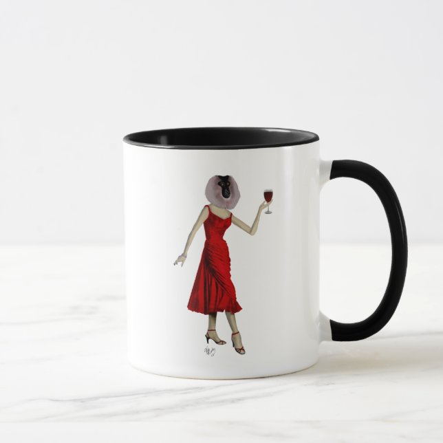 Taza Mono con vino (Derecha)