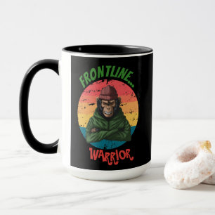 Taza Mono enojado verde