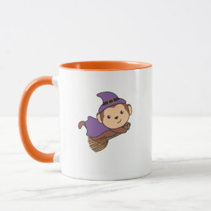 Taza Mono Halloween Brujas Niños Vestidos