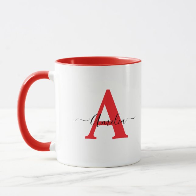 Taza Monogram Personalized Mug  (Izquierda)