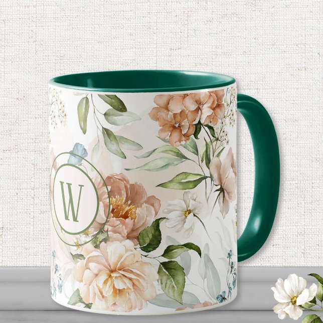 Taza Monograma 1600: Florales holandeses de 11 onzas. T (Subido por el creador)