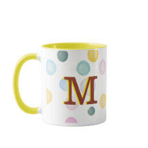 Monograma 3D de polígonos divertidos y coloridos 