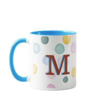 Monograma 3D de polígonos divertidos y coloridos  