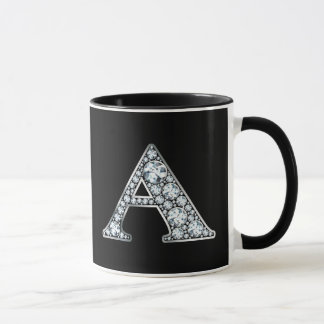 Taza Monograma A Faux Diamond