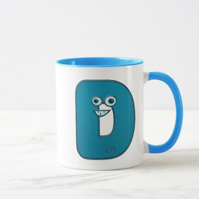 Taza monograma animal - D (Derecha)