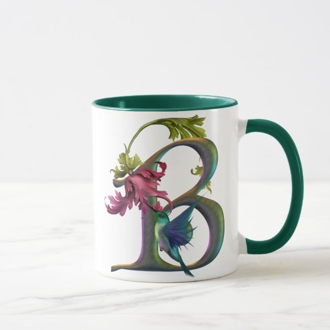 Taza Monograma B del colibrí (Derecha)