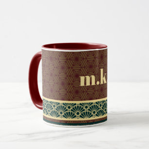 Taza Monograma Clásico Red Green Kikkou
