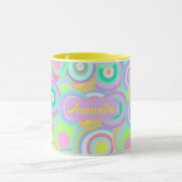 Taza Monograma conocido multicolor colorido