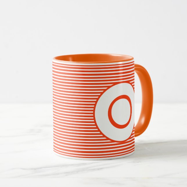 Taza Monograma de banda naranja (Anverso derecho)