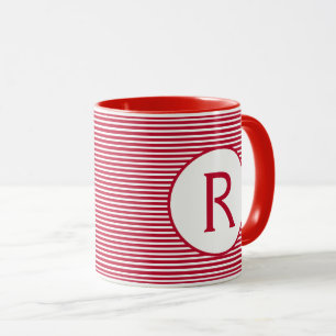 Taza Monograma de banda roja