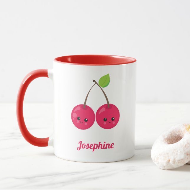 Taza Monograma de Cuchillas Felices (Con donut)