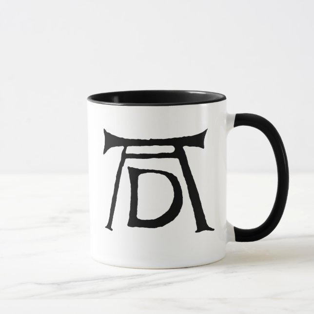 Taza Monograma de Durer del ANUNCIO (Derecha)