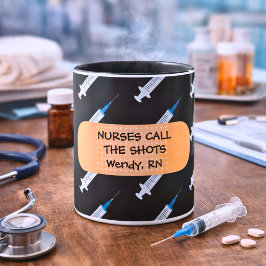 Taza Monograma de Enfermeras que Mandan