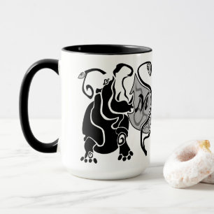 Taza Monograma de Hippo enojado