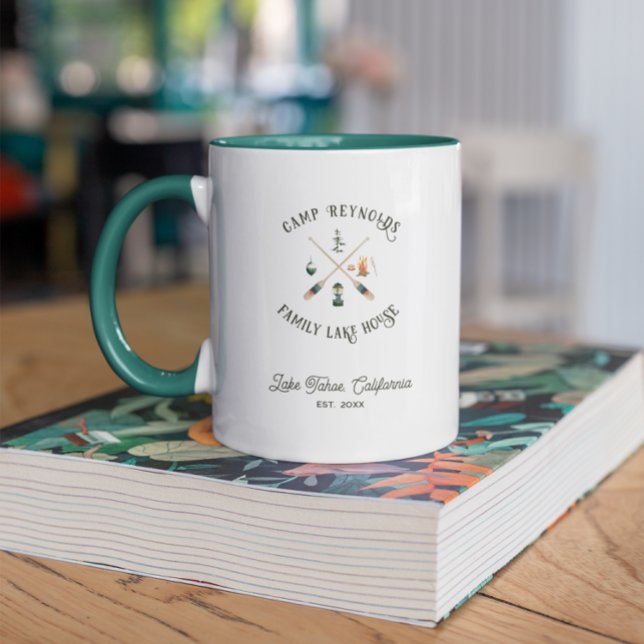 Taza Monograma de la casa del lago familiar (Subido por el creador)
