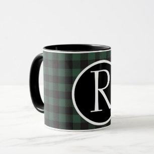 Taza Monograma de la plaqueta de búfalo SImple Mug