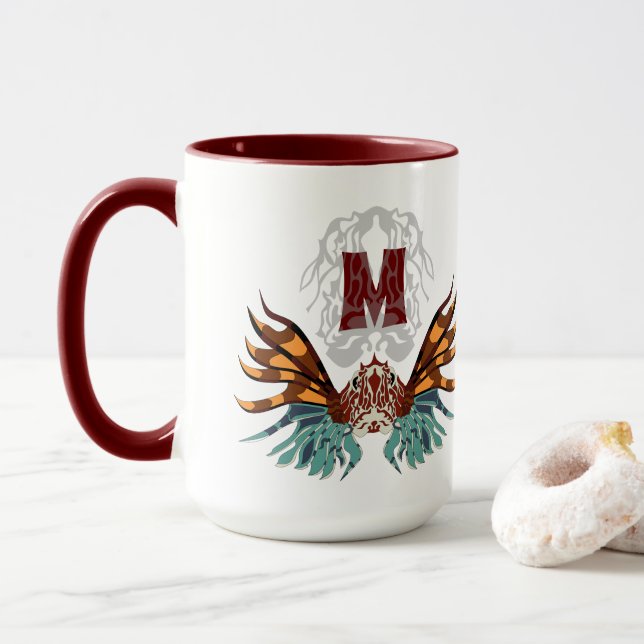 Taza Monograma de Lionfish Colorido (Con donut)