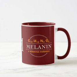 Taza Monograma de MELANIN Ganando Fórmula Borgoña