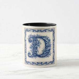 Taza Monograma de Patrimonio Noruego - Azul