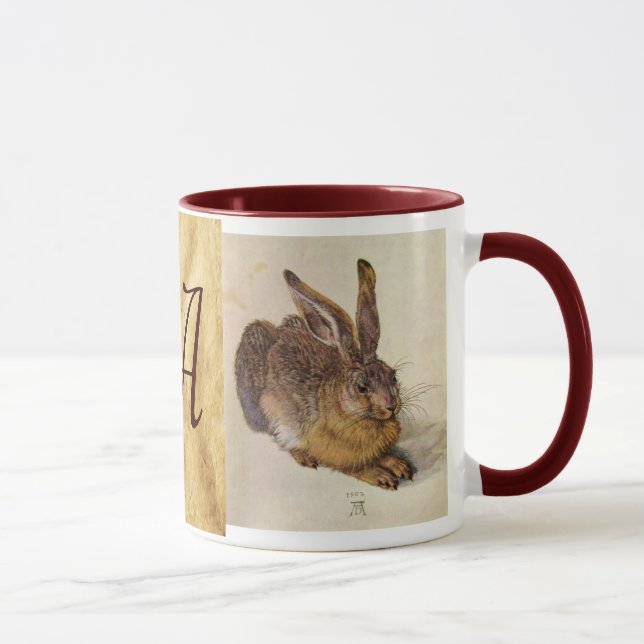 Taza Monograma de RABBIT (liebre joven) (Derecha)