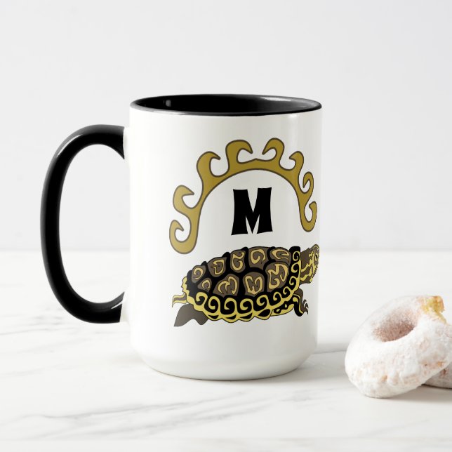 Taza Monograma de tortuga deslizante de Cumberland colo (Con donut)