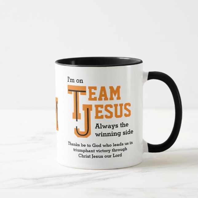 Taza Monograma del equipo cristiano JESUS (Derecha)