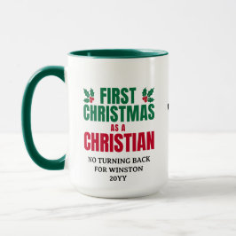 Taza Monograma del primer Personalizado CRISTIANO NAVID