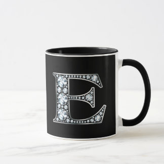Taza Monograma E Faux Diamond
