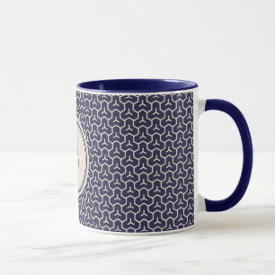 Taza Monograma geométrico del modelo del extracto