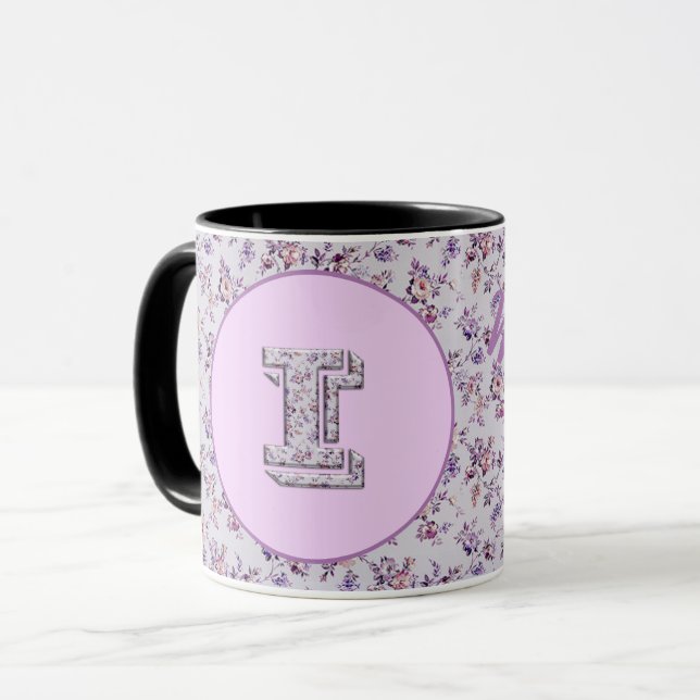 Taza Monograma I de las flores de lujo (Anverso izquierdo)