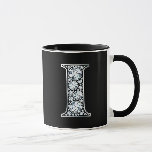 Taza Monograma I Faux Diamond (Derecha)