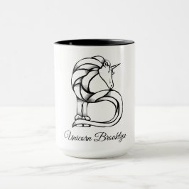 Taza Monograma mágico B Personalizado Unicorn Brooklyn