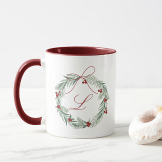 Taza Monograma Mug de Navidades personalizados