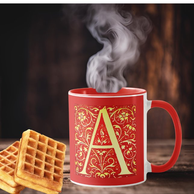 Taza Monograma ornamental antiguo - capital A (Subido por el creador)