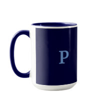Monograma P Navy Blue Combo Mug