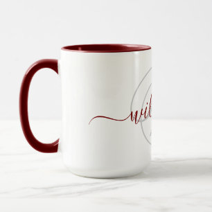 Taza Monograma Personalizado con Nombre con Estilo