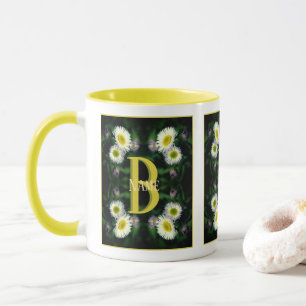 Taza Monograma personalizado con tu inicial nombre arte