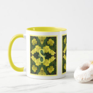 Taza Monograma Personalizado Con Tu Nombre Inicial Arte