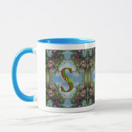 Taza Monograma Personalizado Con Tu Nombre Y Letra Inic