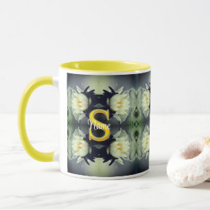 Taza Monograma personalizado con tu nombre y letra inic