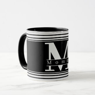 Taza Monograma personalizado de mamá personalizado Mug 